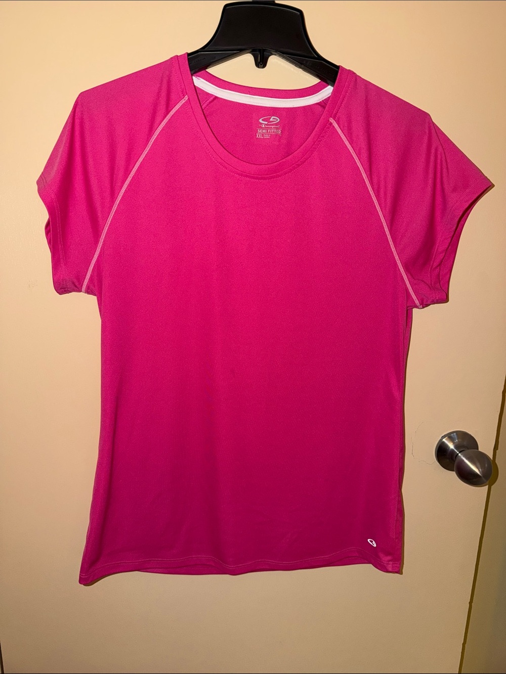 Champion Women’s Short Sleeve Active Tee - Hot Pink